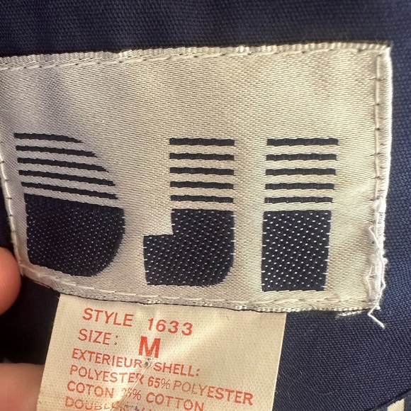 Pretty 1970s vintage DJI blue trench coat size medium - Picture 8 of 11